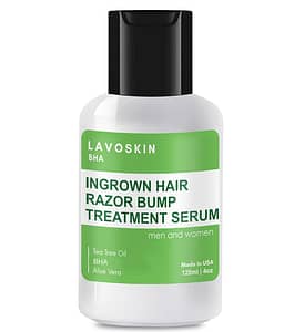 LAVO Tea Tree Gel w/Salicylic Acid - BEST Ingrown Hair Treatment - Razor Bump and Burn Remover - Bikini Lines & Acne - Use After Shaving, Hair Removal, Waxing, Laser